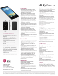 LG VK810 Specification Sheet (Spanish)
