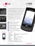 LG UX830 Data Sheet