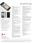 LG MS769 Specification Sheet