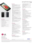 LG MS323 Specification Sheet