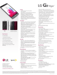 LG LS885 Specification Sheet