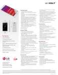 LG LS740 Specification Sheet