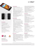 LG LS740 Specification Sheet