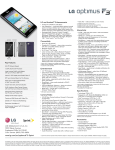 LG LS720 Specification Sheet