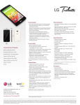 LG LS660P Specification Sheet (Spanish)