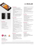 LG LS620 Specification Sheet