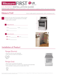 LG LDE3011ST Installation Manual