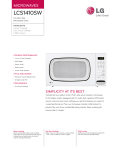 LG LCS1410SW Specification Sheet