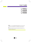 LG L1900E User's Manual