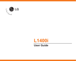 LG L1400i User's Manual