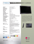 LG FLATRON L3000A User's Manual