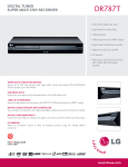 LG DR787T Specifications