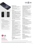 LG D959 Specification Sheet