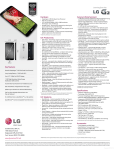 LG D800 Specification Sheet
