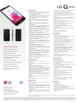 LG D631 Specification Sheet (Spanish)