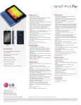 LG D520 Specification Sheet