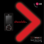 LG CHOCOLATE MCDD0007801 User's Manual