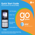 LG CG180 Quick Start Guide