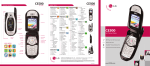 LG CE500 User's Manual