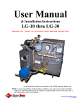 LG Boiler 30 User's Manual