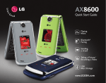 LG AX8600 User's Manual