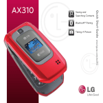 LG AX310 Black Quick Start Guide