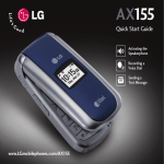 LG AX155 User's Manual