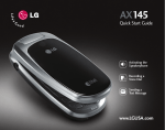 LG AX 145 User's Manual