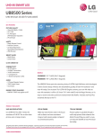 LG 49UB8500 Specification Sheet