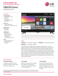 LG 49UB8200 Specification Sheet