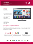 LG 42LV5400 Specifications