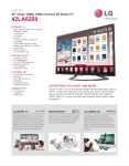 LG 42LA6200 Specification Sheet