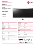 LG 34UC97-S Specification Sheet