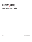 Lexmark Z2400 Series User's Manual