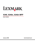 Lexmark X 340n User's Manual