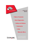 Lexmark Printer J110 User's Manual