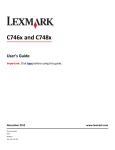 Lexmark 41G0100 User's Manual