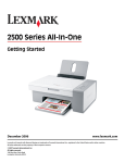 Lexmark 2500 Series User's Manual