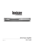 Lexicon DD-8 User's Manual