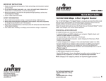 Leviton 4-Port User's Manual