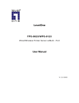 LevelOne ServCon WPS-9123 User's Manual