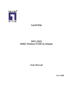 LevelOne Marine RADAR MIMO Wireless PCMCIA Adapter User's Manual