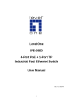 LevelOne IFE-0500 User's Manual