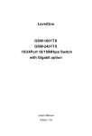 LevelOne GSW-1601TX User's Manual