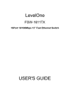 LevelOne FSW-1611TX User's Manual