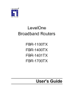 LevelOne FBR-1400TX User's Manual