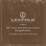 Leupold Rx-600 User's Manual