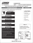 Lenox wb2-17a User's Manual