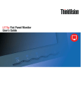 Lenovo ThinkVision L171p User's Manual