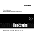 Lenovo THINKSTATION 7782 User's Manual